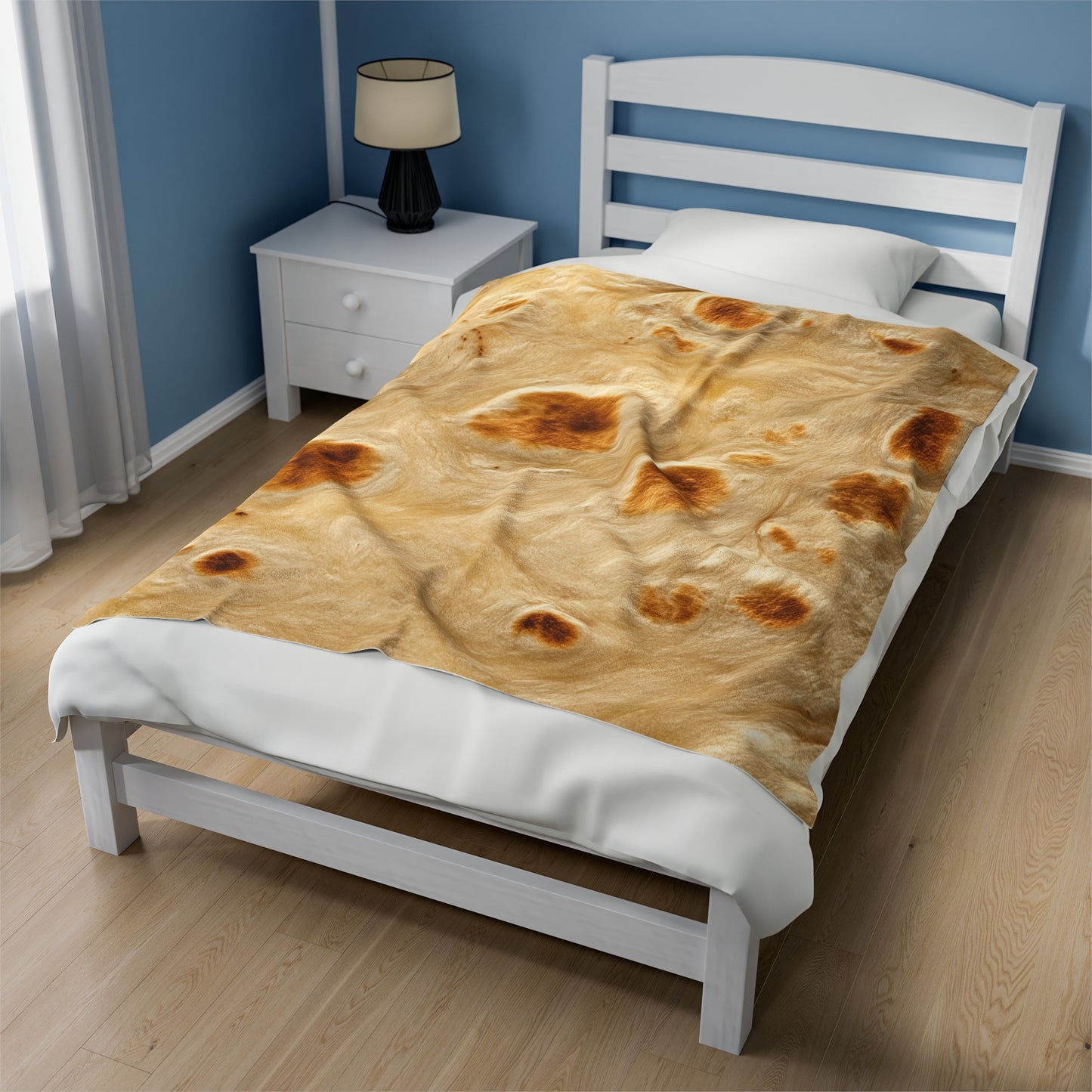 Wrap up like a Roti- Velveteen Plush Blanket