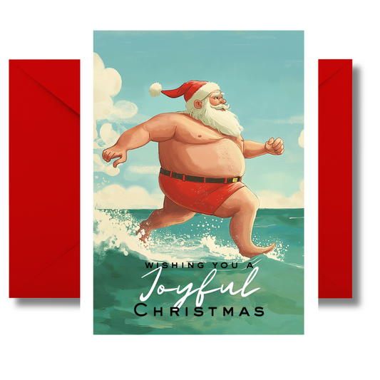 Christmas Card- Santa JoyfulWishes