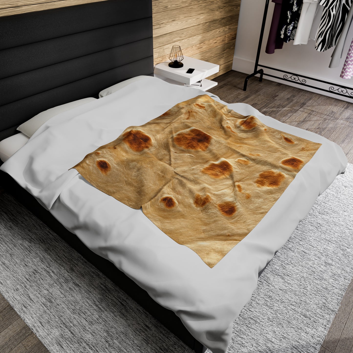 Wrap up like a Roti- Velveteen Plush Blanket