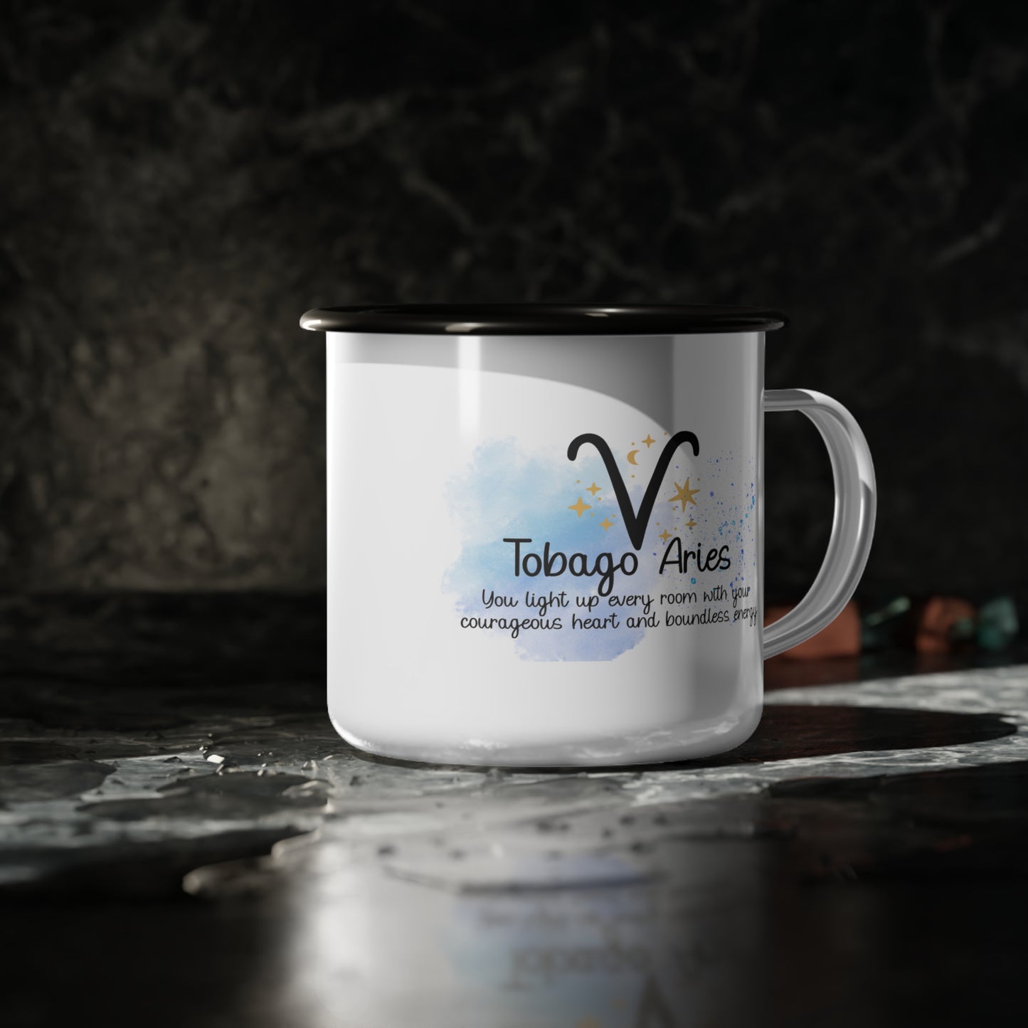 Tobago Aries Enamel Mug