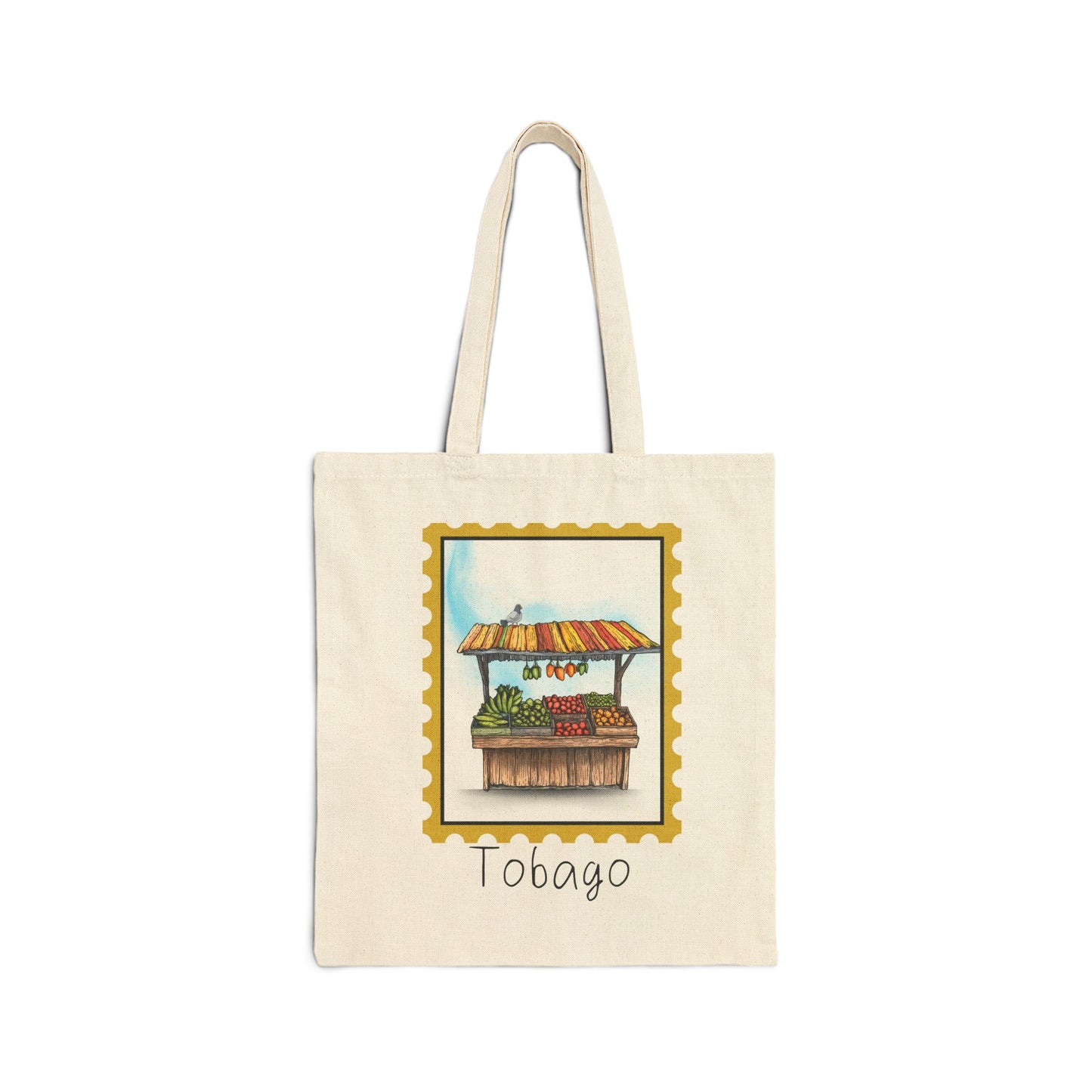 Cotton Canvas Tobago Tote- The Fruit and Vege