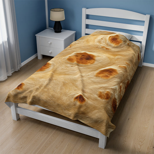 Wrap up like a Roti- Velveteen Plush Blanket