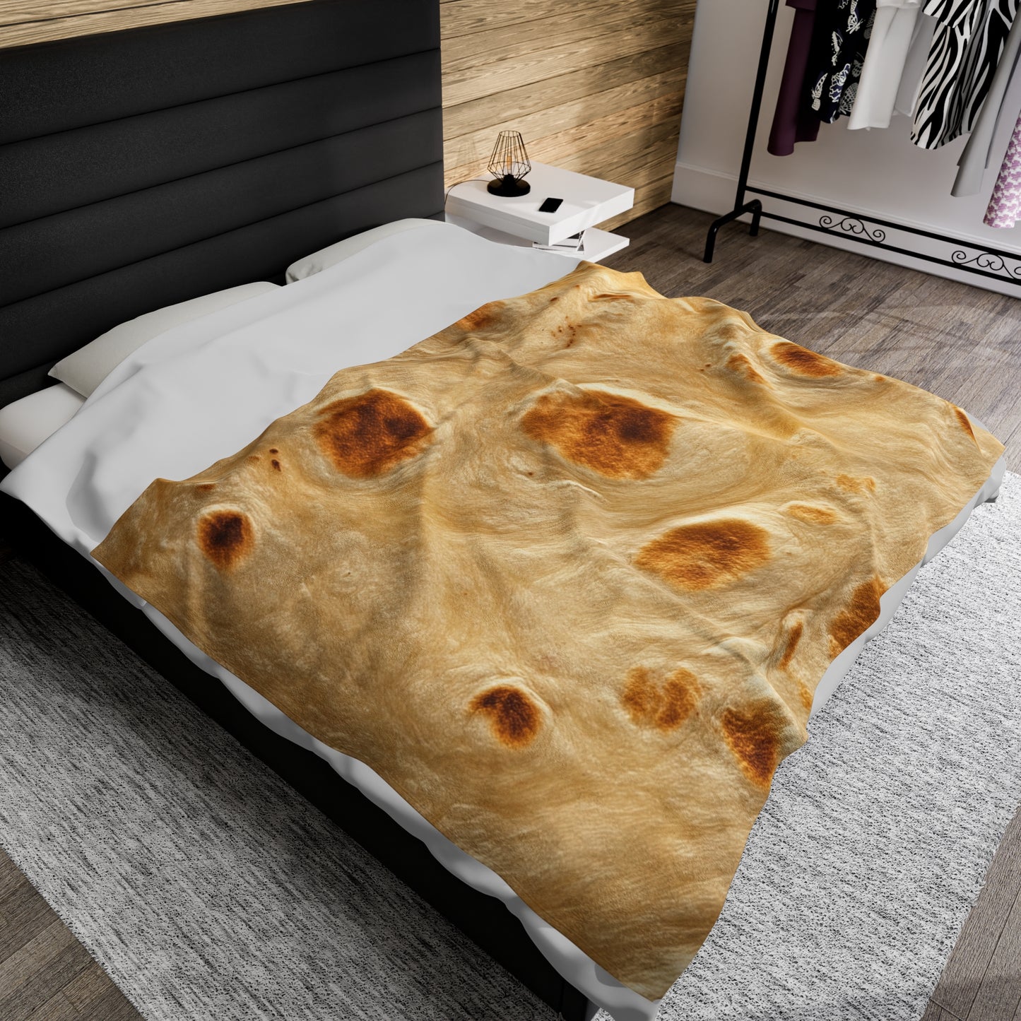 Wrap up like a Roti- Velveteen Plush Blanket