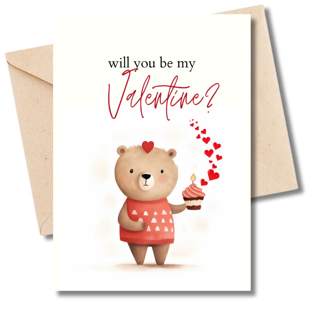 Will you be my Valentine Card download