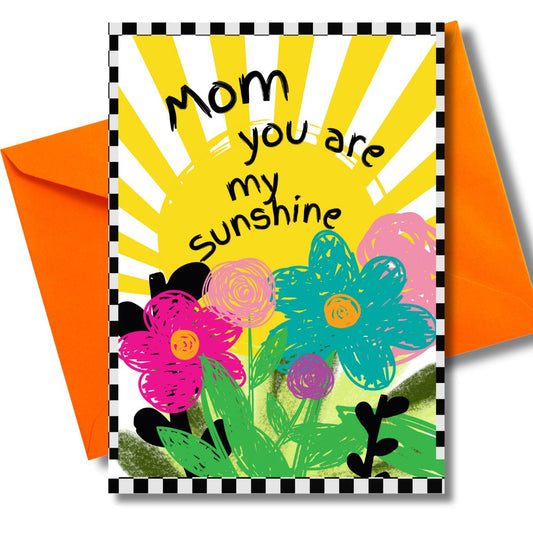 You are my Sunshine Mother's Day card printable